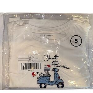 Janie and Jack Tee with Parisien Cat